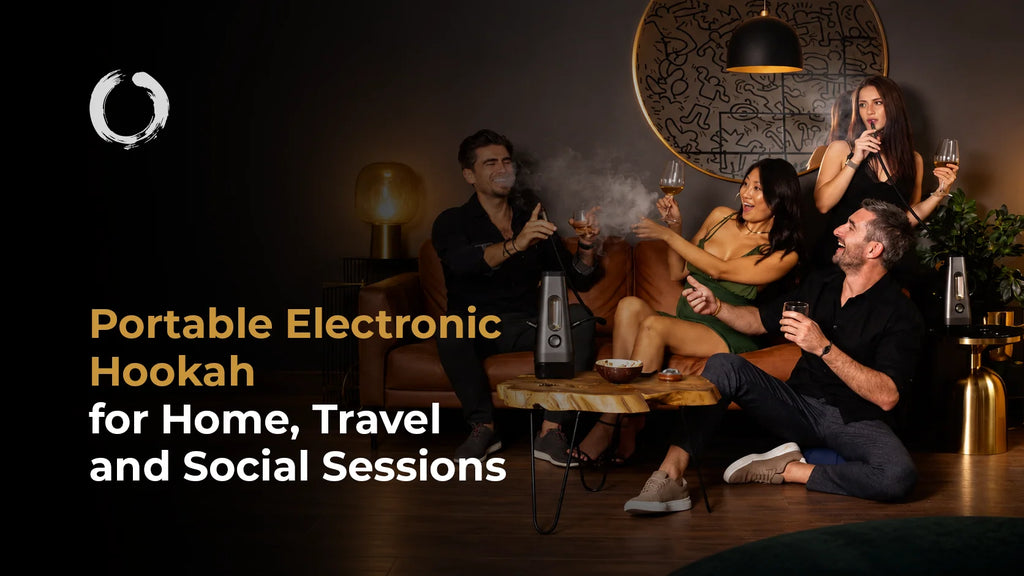 Portable Electronic Hookah for Home, Travel and Social Sessions