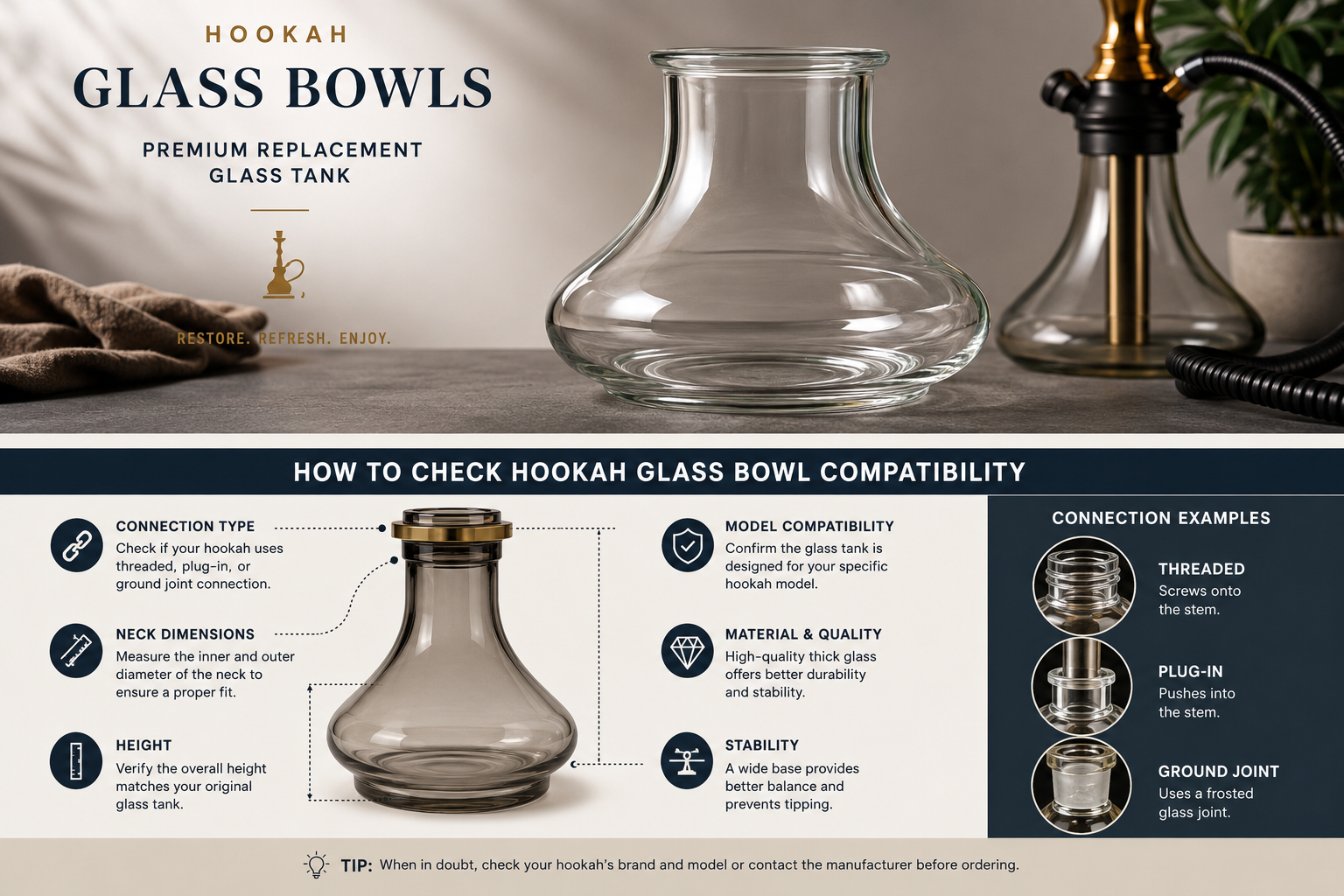 hookah glass bowls